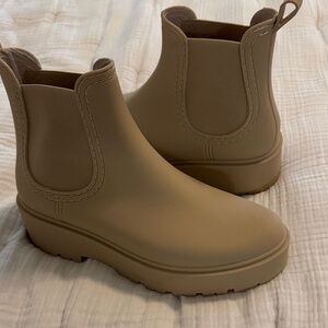 ShuShop Matte Taupe Chelsea Rain Boots